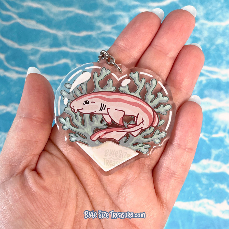 Pyjama Shark Acrylic Keychain