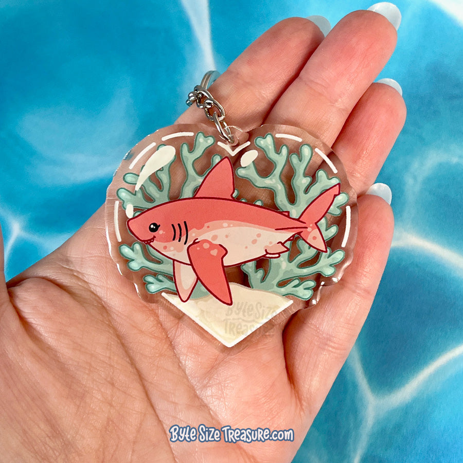 Salmon Shark Acrylic Keychain