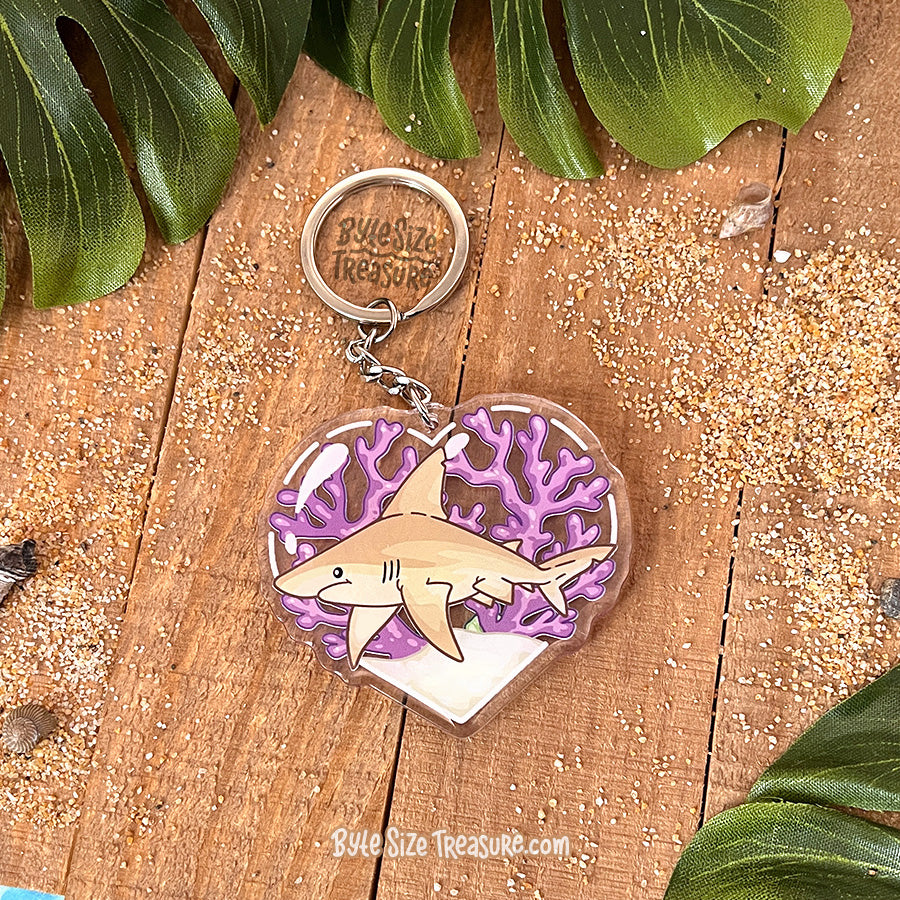 Sandbar Shark Acrylic Keychain