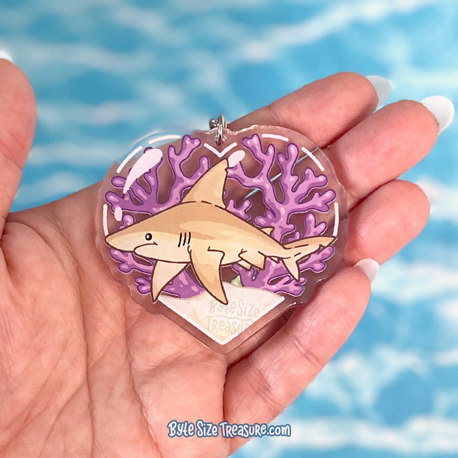 Sandbar Shark Acrylic Keychain