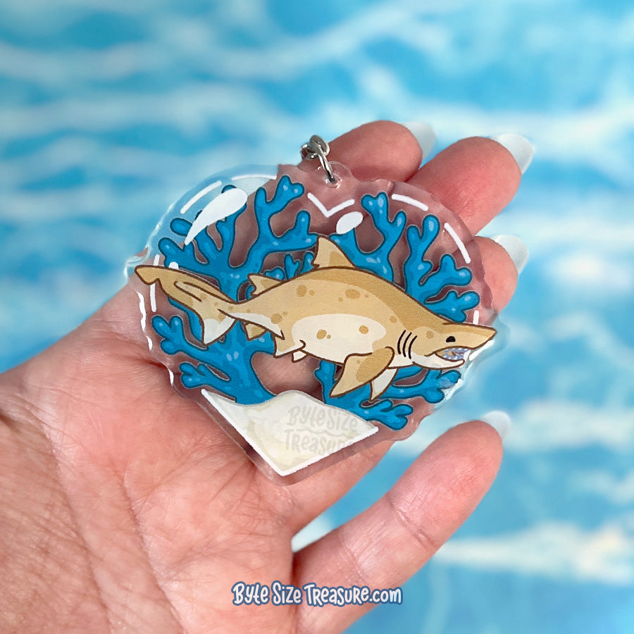 Sand Tiger Shark Acrylic Keychain