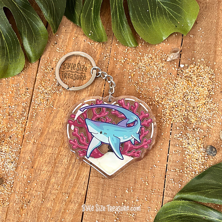 Thresher Shark Acrylic Keychain