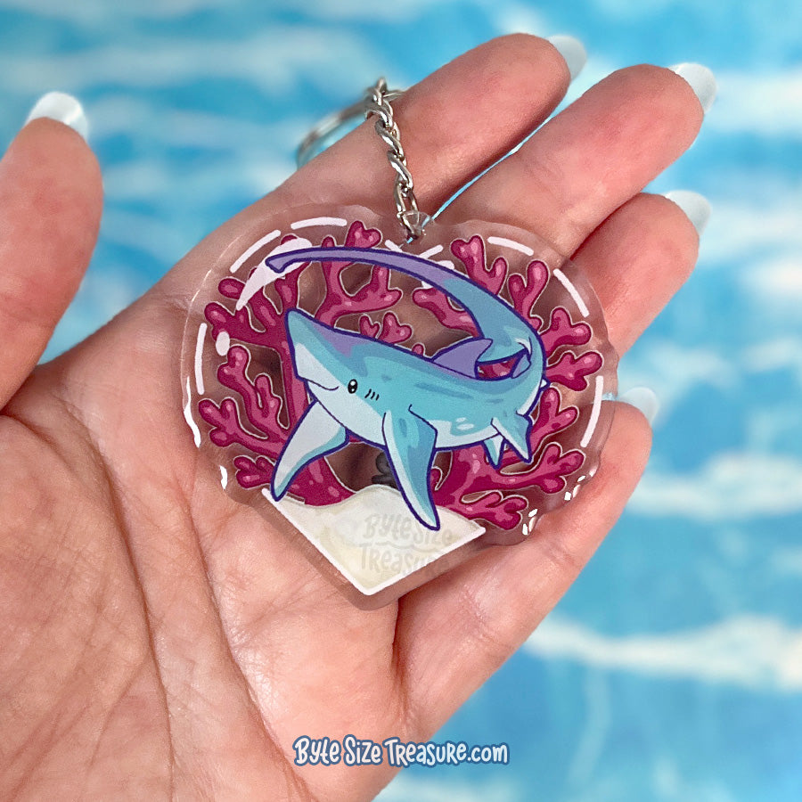 Thresher Shark Acrylic Keychain