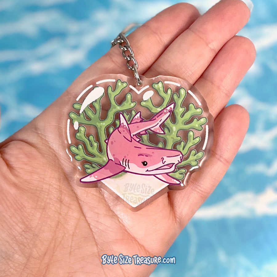 Whitetip Reef Shark Acrylic Keychain