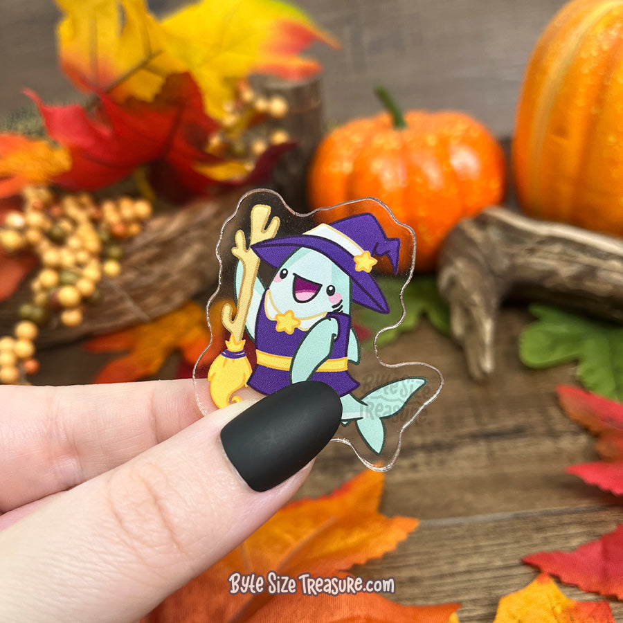 Witch Costume Acrylic Pin