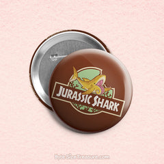 Jurassic Shark 1 \\ 3in Buttons & Magnets