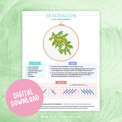 Leafy SeaDragon // Cross Stitch Pattern