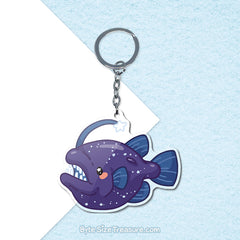 Starry Angler Fish \\ Acrylic Keychain