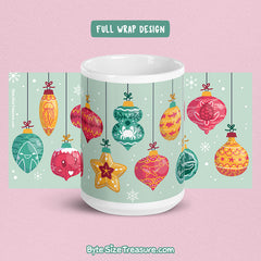 Marine Life Holiday Ornaments \\ Coffee Mug