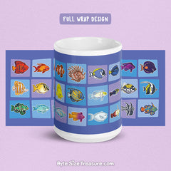 Saltwater Reef Fish \\ Coffee Mug