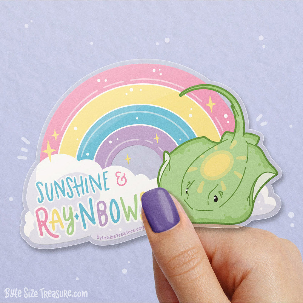 Sunshine &amp; RAYnbows Clear Vinyl Sticker