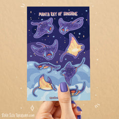 Manta Ray of Sunshine Sticker Sheet