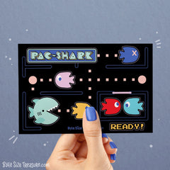 Pac-Shark Sticker Sheet