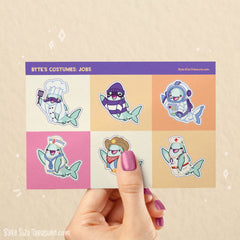 Byte's Costumes: Jobs Sticker Sheet