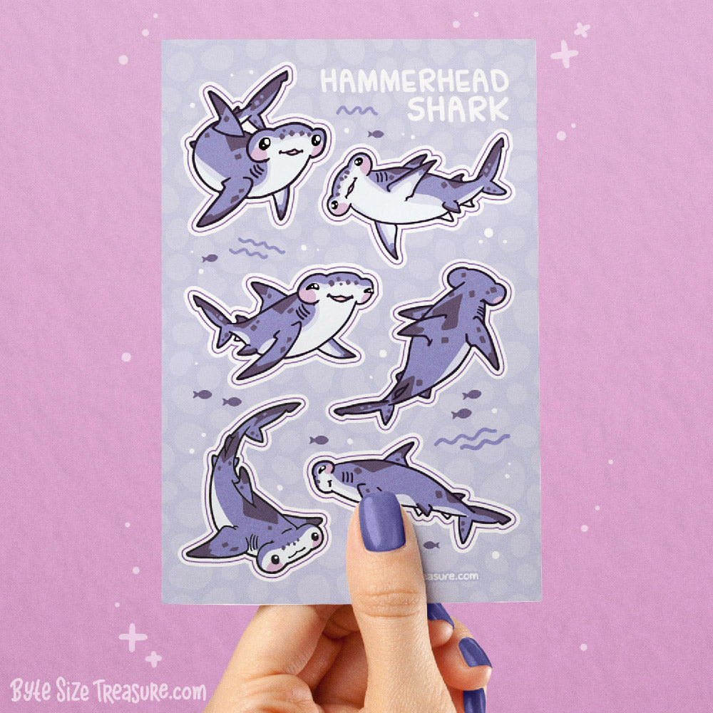 Hammerhead Shark Sticker Sheet