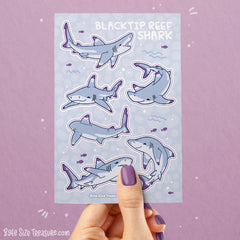 Blacktip Reef Shark Sticker Sheet