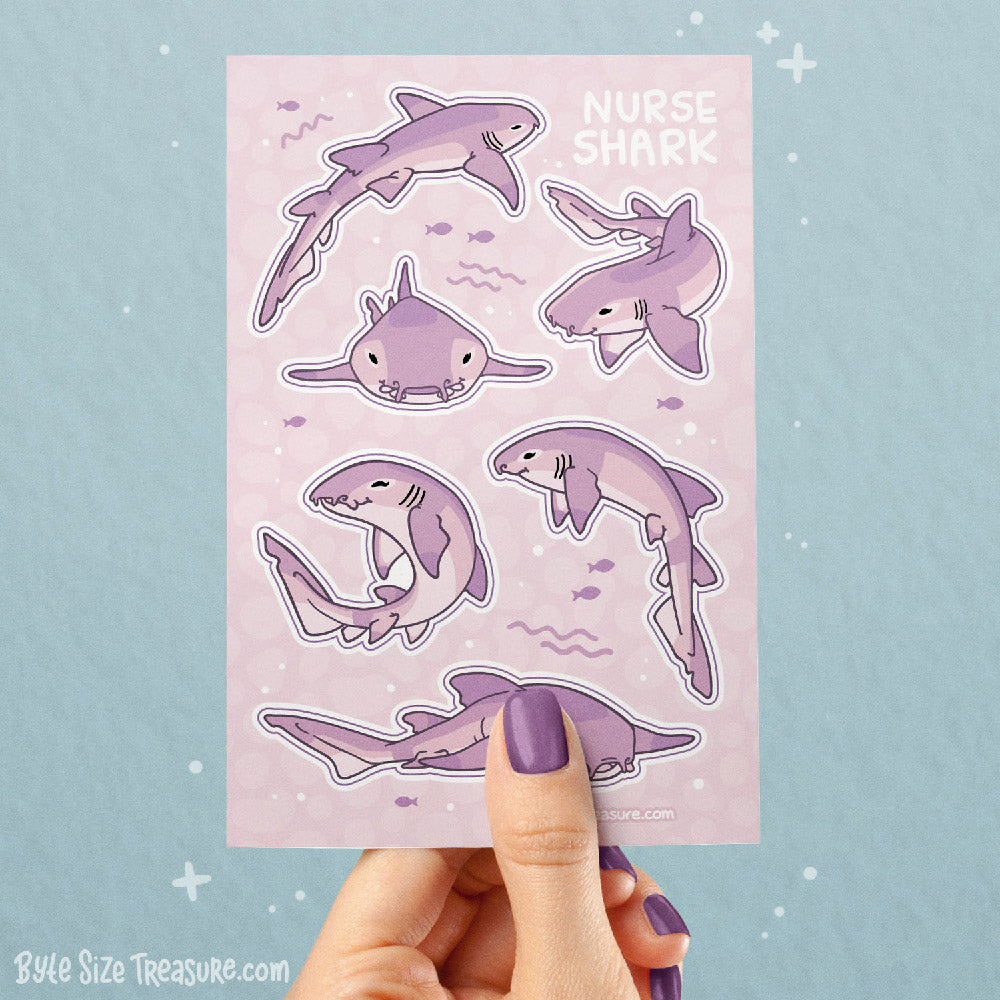 Nurse Shark Sticker Sheet