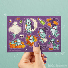 Halloween Sharks Sticker Sheet