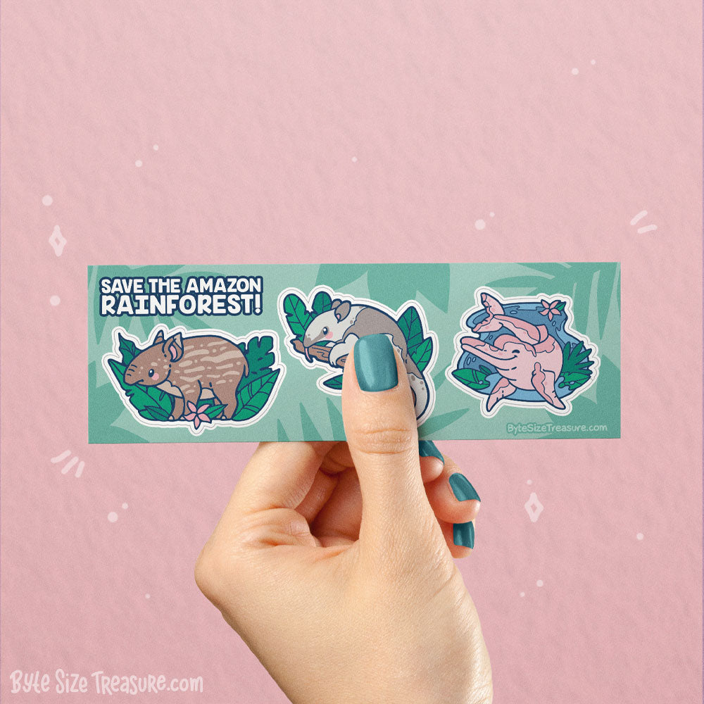 Amazon Rainforest Mini Sticker Sheet – ByteSizeTreasure