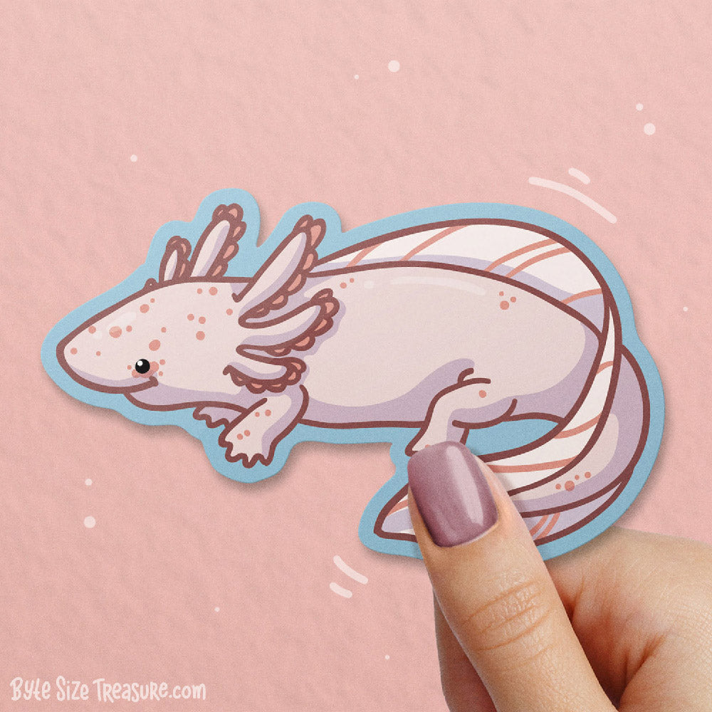 Axolotl \\ Vinyl Sticker