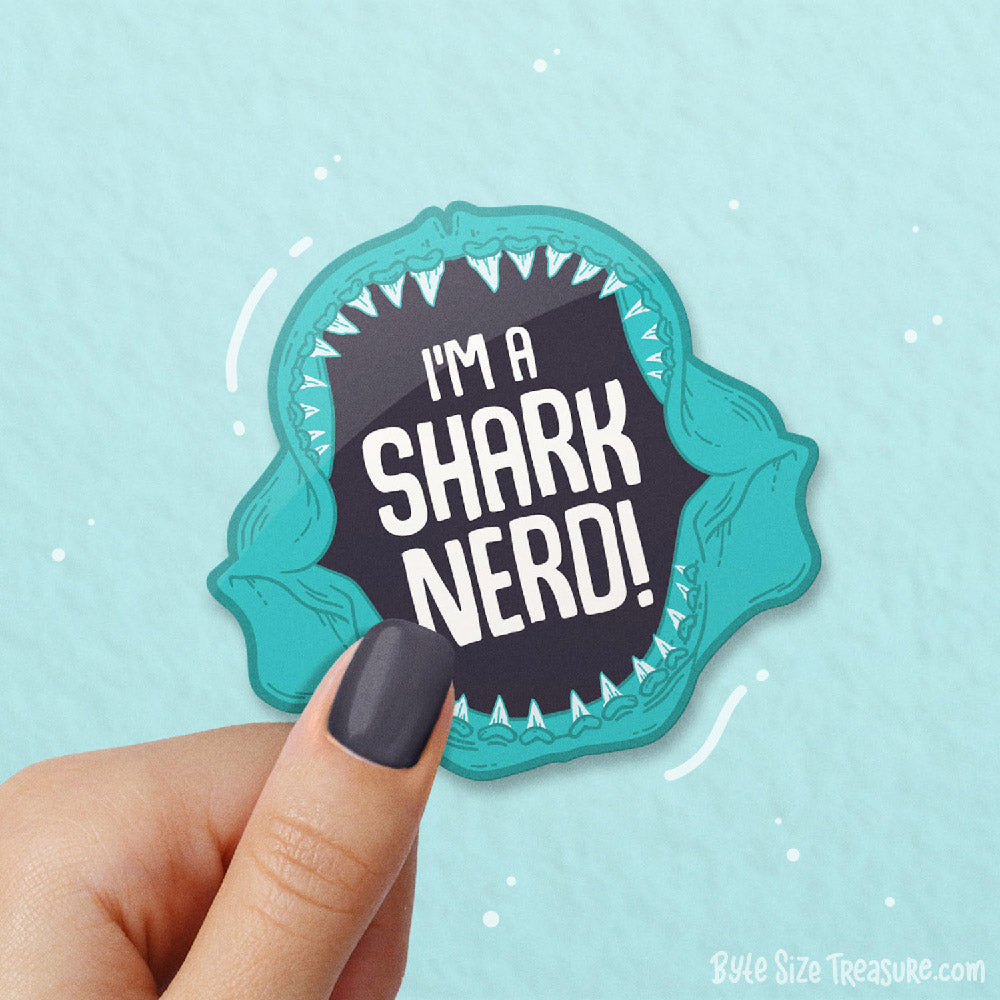 Shark Nerd \\ Vinyl Sticker