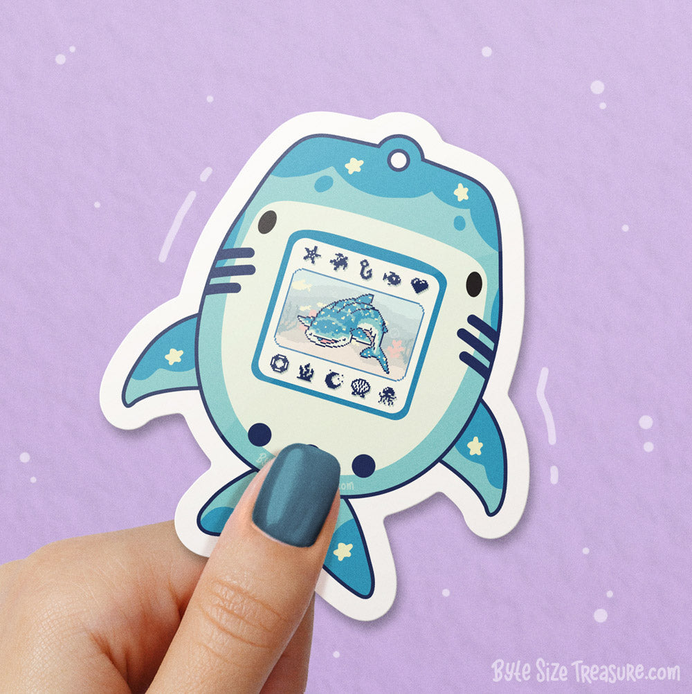 Whale Sharkagotchi \\ Vinyl Sticker