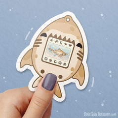 Sand Tiger Sharkagotchi \\ Vinyl Sticker