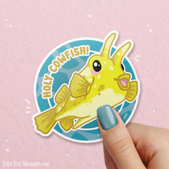 Holy Longhorn Cowfish \\ Vinyl Sticker