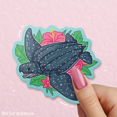 Leatherback Sea Turtle \\ Vinyl Sticker