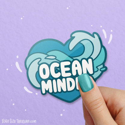 Ocean Hearts Vinyl Sticker