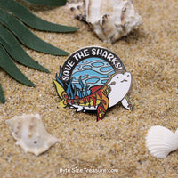Save the Tiger Sharks! Enamel Pin
