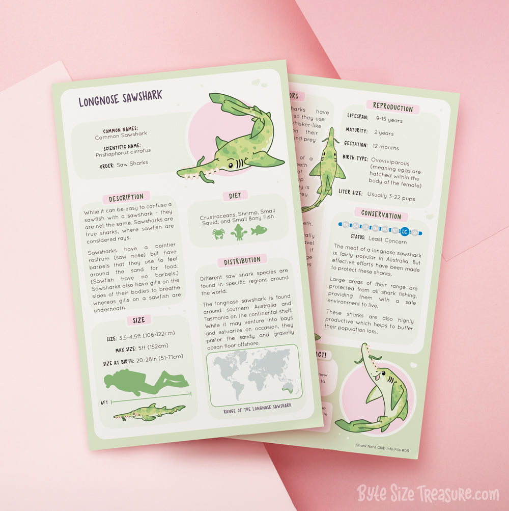 Shark Species Info Cards