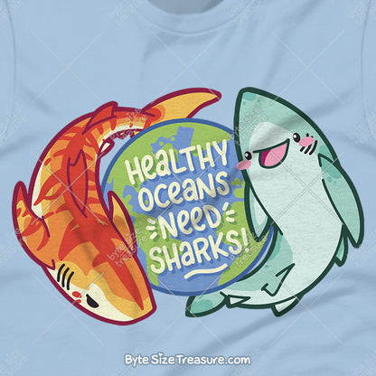 Healthy Oceans Need Sharks \\ Unisex Sweatshirt