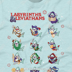 Labyrinths & Leviathans RPG Shark Classes \\ Short-Sleeve Unisex T-Shirt