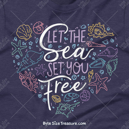 Let the Sea Set You Free \\ Short-Sleeve Unisex T-Shirt