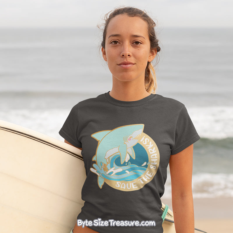 Save The Great White Sharks \\ Short-Sleeve Unisex T-Shirt