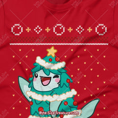 Shark Holiday Tree \\ Unisex Adult Sweatshirt