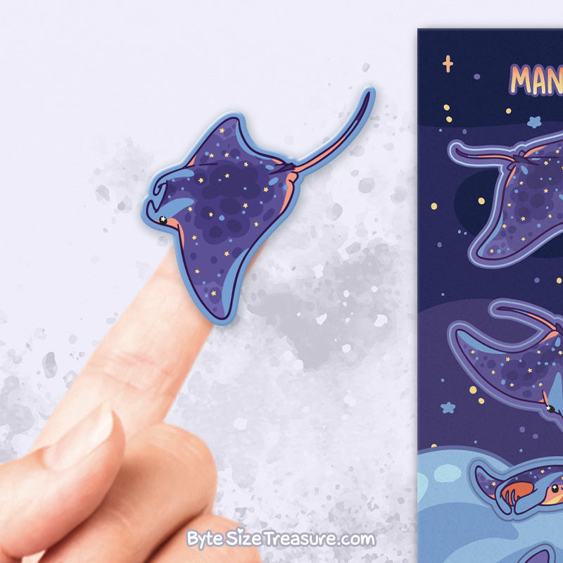 Manta Rays Image For Sticker Manta Ray of Sunshine Sticker Sheet – ByteSizeTreasure