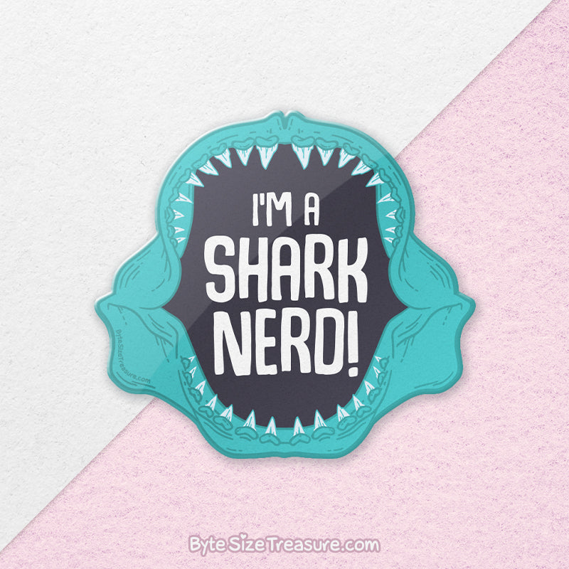 Shark Nerd \\ Vinyl Sticker