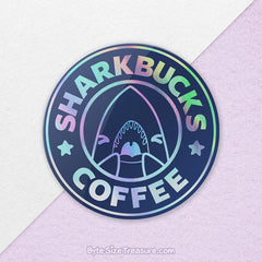 Sharkbucks \\ Holographic Sticker