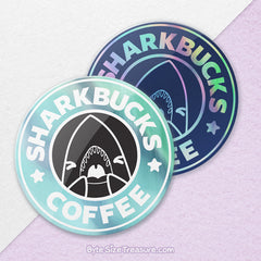 Sharkbucks \\ Holographic Sticker