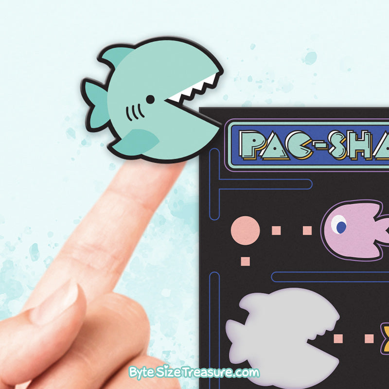 Pac-Shark Sticker Sheet