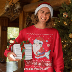 Santa Jaws \\ Unisex Adult Sweatshirt