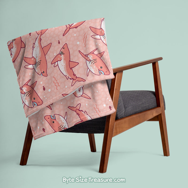 Salmon Shark \\ Throw Blanket