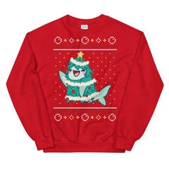Shark Holiday Tree \\ Unisex Adult Sweatshirt