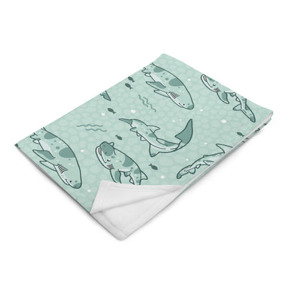 Cow Shark \\ Throw Blanket