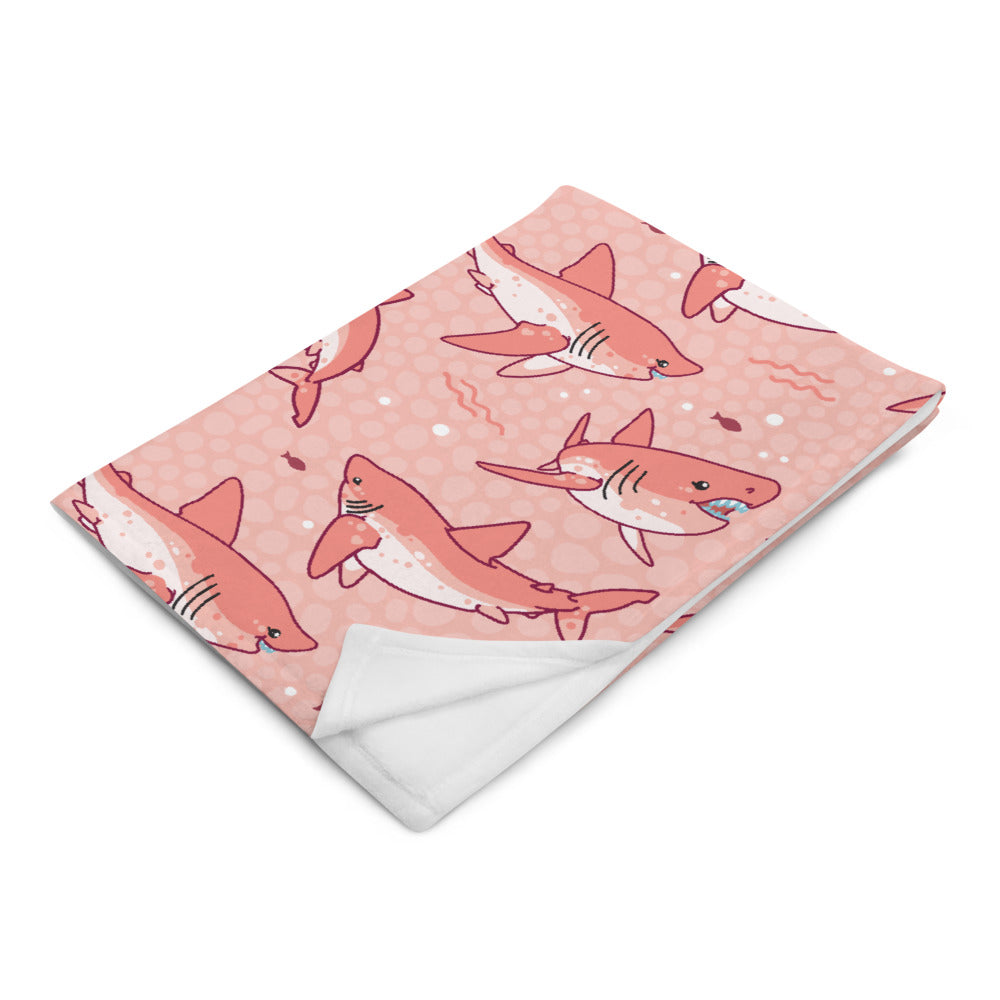 Salmon Shark \\ Throw Blanket