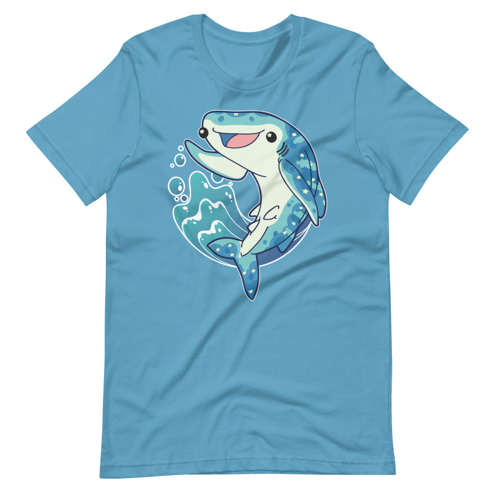 Cute Happy Whale Shark \ Short-Sleeve Unisex T-Shirt – ByteSizeTreasure
