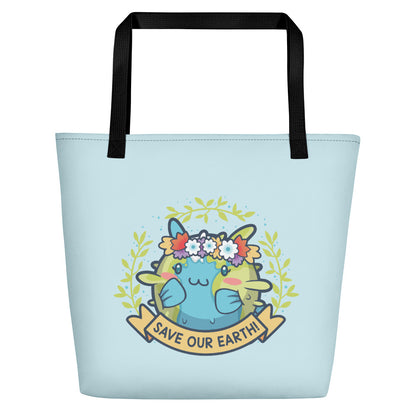 Save Our Earth Blowfish \\ Tote Bag