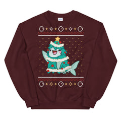 Shark Holiday Tree \\ Unisex Adult Sweatshirt